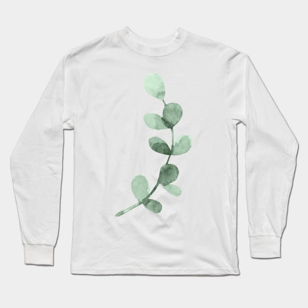 Eucalyptus leaf Long Sleeve T-Shirt by hedehede